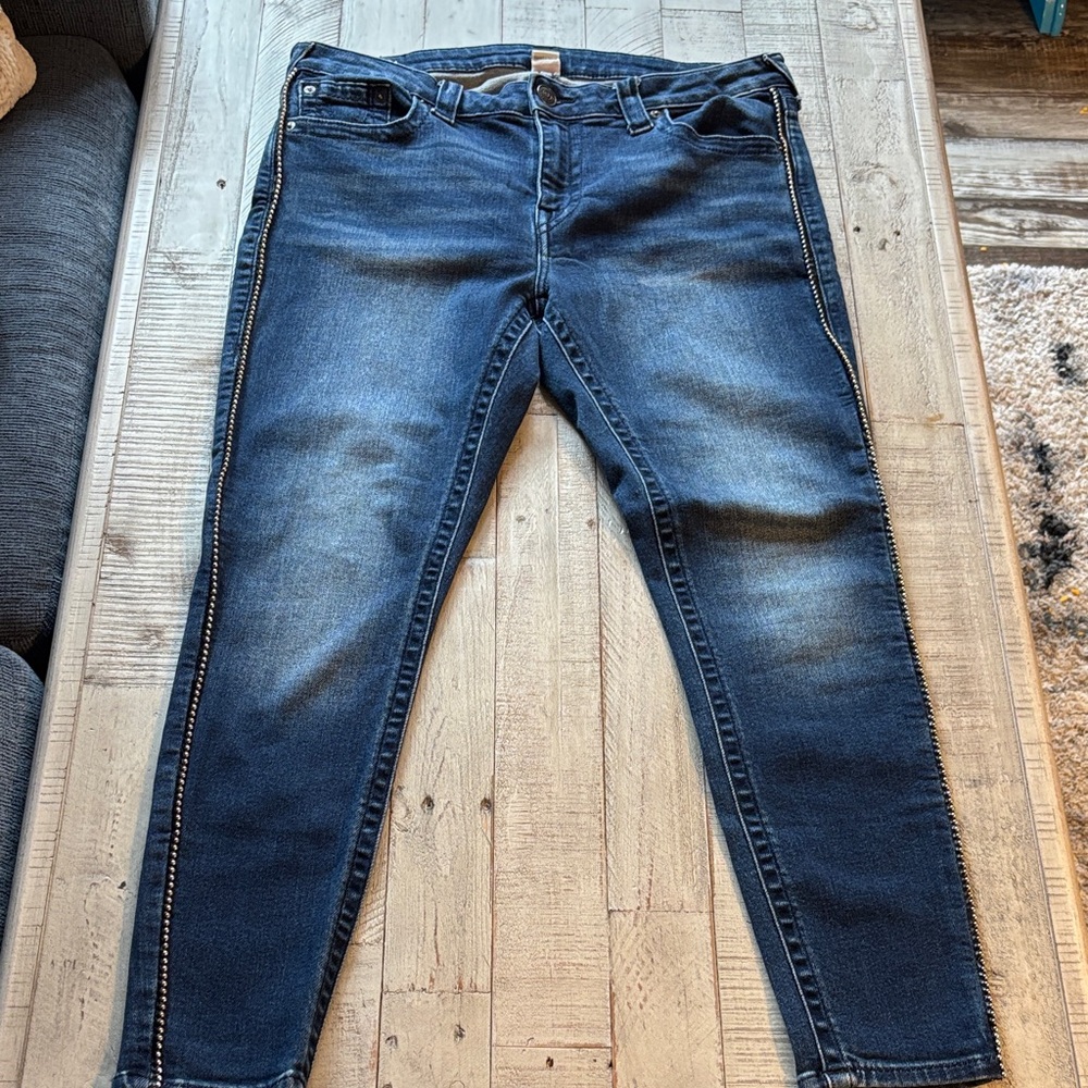 True Religion Women's Skinny Jeans - Dark Blue